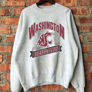 1890 Washington State Cougars Sweatshirt Wazzu WSU Cougars Football Shirt Tee